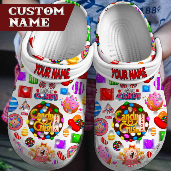 Water-resistant Candy Crush Saga Game Crocs For Kids And Adults