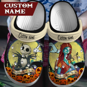 Couple Jack And Sally Clogs For Kids And Adults