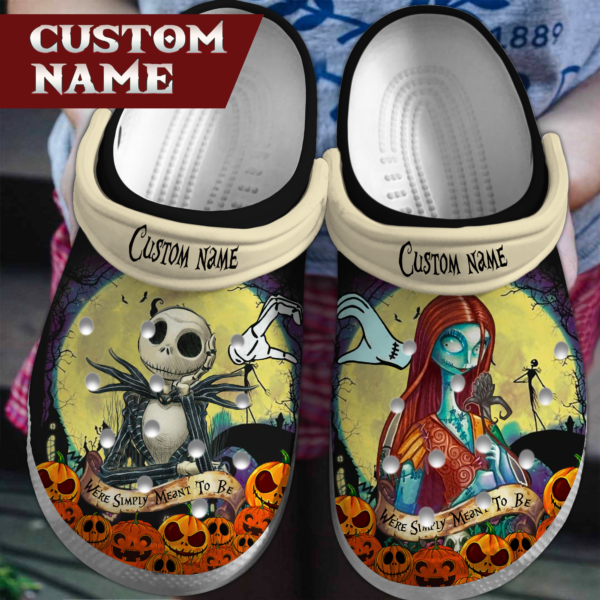 New Design Couple Jack And Sally Crocs For Kids And Adults