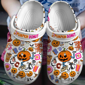 Pumpkin Donut Halloween Clogs For Kids And Adults