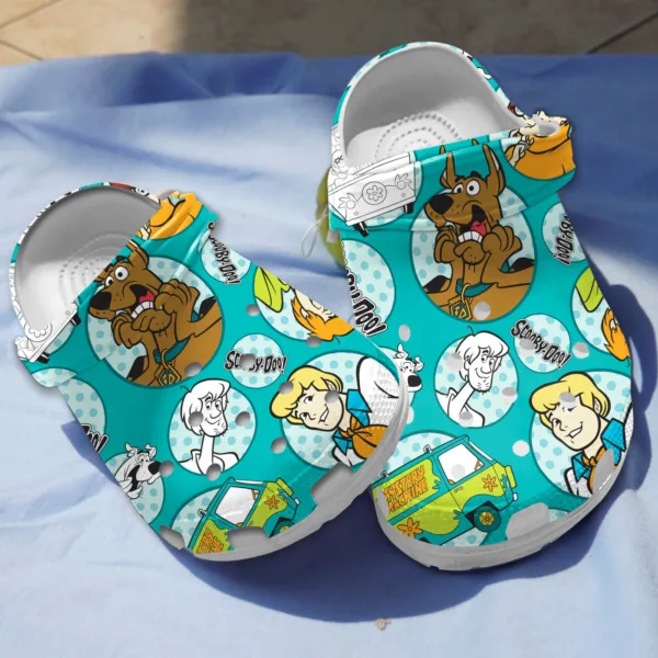 Funny Scooby-Doo Cartoon Crocs, Suitable For Kids And Adults