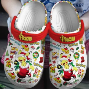 Funny Pokemon Pikachu Christmas Clogs For Kids And Adults