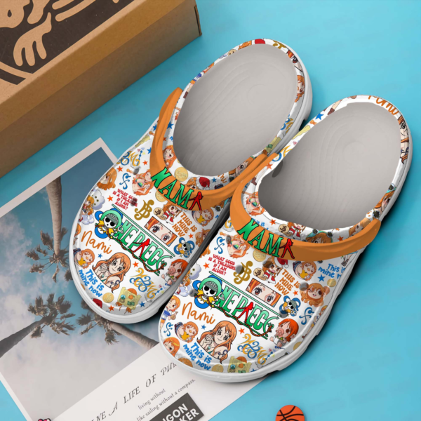 Cute And Eye-catching Nami One Piece Anime Crocs - Design by Crocodile