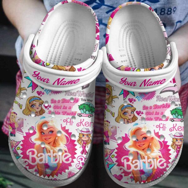 barbie-cartoon-crocs-crocband-clogs-shoes-custom-name-for-men-women-and-kids