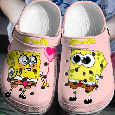 Cute Spongebob Squarepants Pinky Heart Clogs Shoes