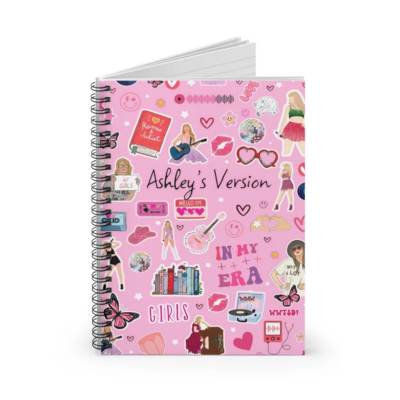 customized-taylor-swift-pink-hardcover-journal-swifty-spiral-notebook-3varf