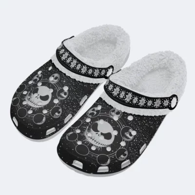  Stunning Black Jack Skellington Fleece Lined Clogs For Men And Women