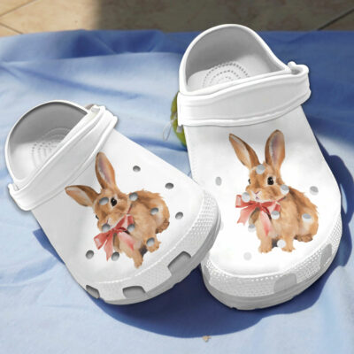 cute-design-&-comfort-brown-rabbit-clogs-for-kids-&-adults-isks7