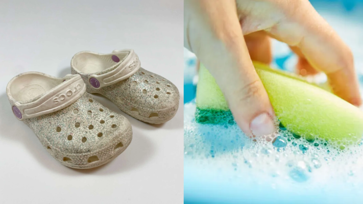 Clean the glitter surface