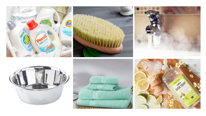 Materials-need-for-cleaning-Croc-Charms