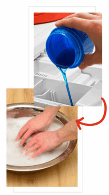 Prepare a cleaning solution for glitter Crocs