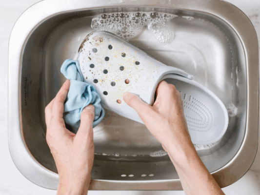 Rinse The Glitter Crocs