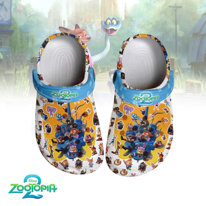 Cute Soft Sandals Zootopia 2 Cartoon Clog Non-slip Shoes for outdoor