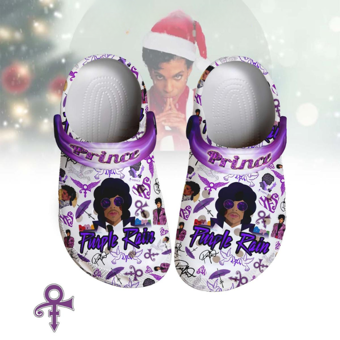 Merry Princemass Purple Rain Prince Clogs For Kids And Adults